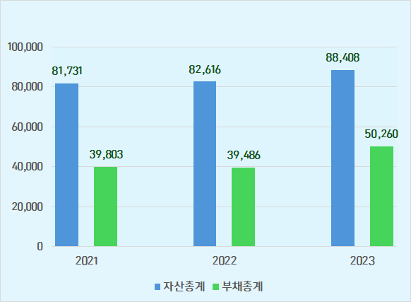 자산총계, 부채총계